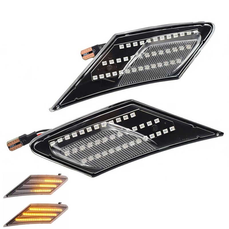 LED side turn signal lights for Toyota FT86, GT86, and Subaru BRZ fenders.